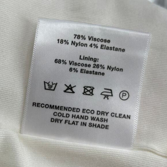 Esse Studios Ivory White Rib Strapless Tube Top - Picture 11 of 12